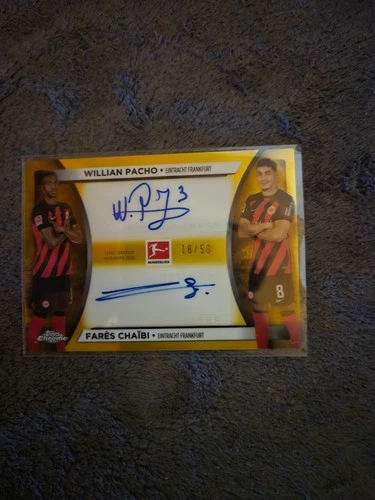 Willian Pacho & Fares Chaibi 2023 Topps Chrome /50