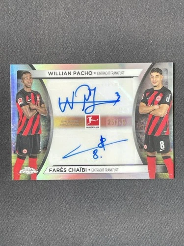 Willian Pacho & Fares Chaibi 2023 Topps Chrome /75