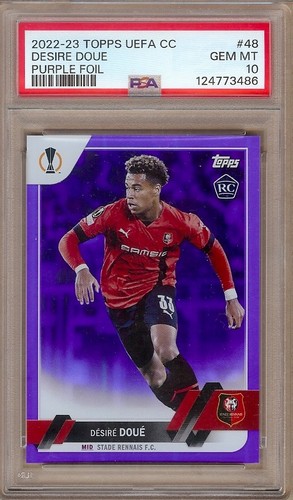 Wish Doue 2022 Topps UEFA Champions League Purple Foil /75