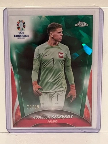 Wojciech Szczesny 2024 Topps Chrome UEFA Euro Verde /99