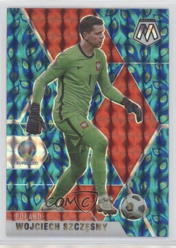 Wojciech Szczesny 2021 Panini Mosaic Peacock Prizm