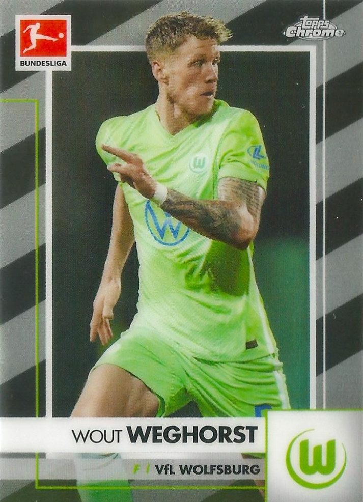 Wout Weghorst 2020 Topps Chrome Bundesliga 98