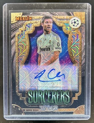 Xabi Alonso 2023 Topps Chrome Merlin UEFA Stregoni Rifrattore /99