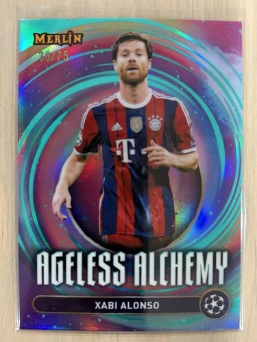 Xabi Alonso 2024 Topps Merlin Chrome Aqua /75