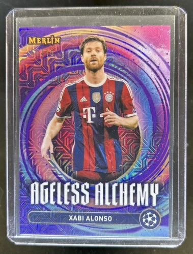 Xabi Alonso 2024 Topps Merlin Chrome UCC Purple Refractor /15