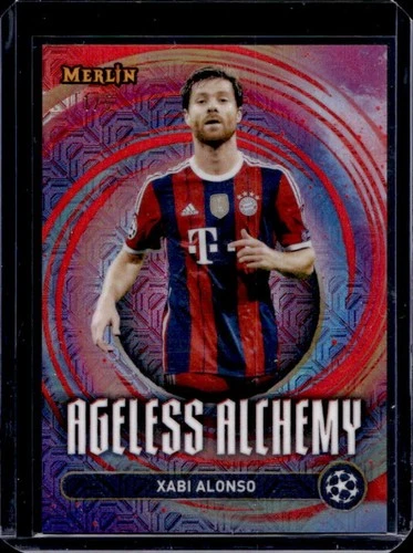 Xabi Alonso 2024 Topps Merlin Chrome UCC Red Mojo Refractor /5