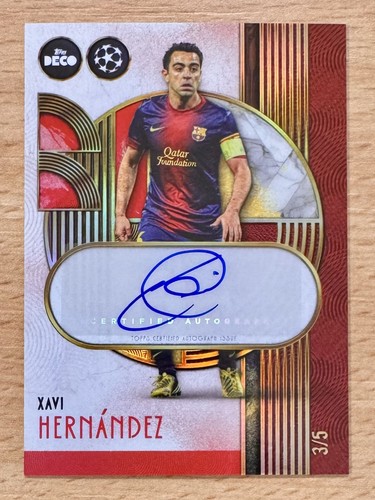 Xavi Hernández 2025 Topps Deco Red /5
