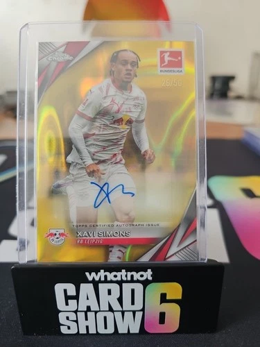 Xavi Simons 2024 Topps Bundesliga Chrome Gold Lava /50