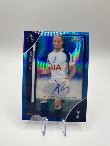 Xavi Simons 2025 Topps Chrome Blue /150