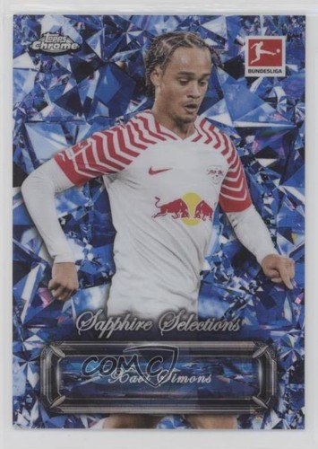 Xavi Simons 2023 Topps Chrome Bundesliga Sapphire