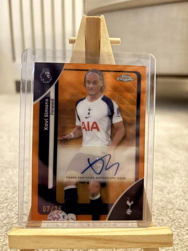 Xavi Simons 2025 Topps Chrome Gold /25