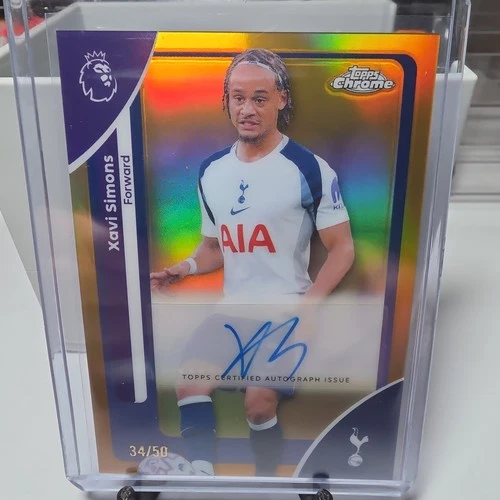 Xavi Simons 2026 Topps Chrome Gold Refractor /50