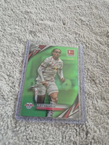 Xavi Simons 2024 Topps Chrome Green Refractor /99