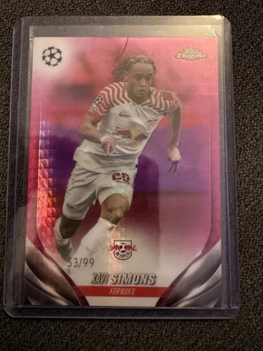 Xavi Simons 2023 Topps Chrome Magenta X-Fractor /99