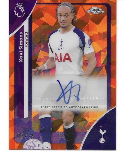 Xavi Simons 2026 Topps Chrome Orange /25