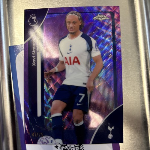 Xavi Simons 2026 Topps Chrome Premier League Purple /75