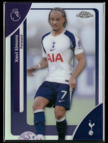 Xavi Simons 2025 Topps Chrome Premier Prism Refractor