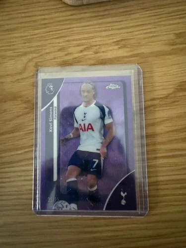 Xavi Simons 2025 Topps Chrome Purple Geometric