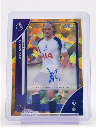 Xavi Simons 2026 Topps Chrome Sapphire Gold /50