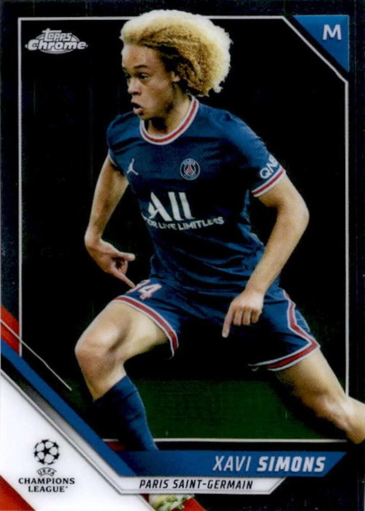 Xavi Simons 2021 Topps Chrome UCC 182