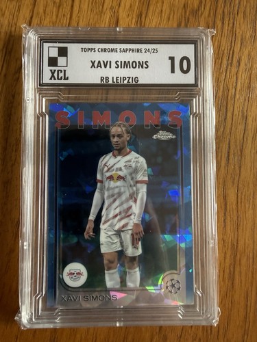 Xavi Simons 2024 Topps Chrome UEFA Club Competitions Sapphire Edition