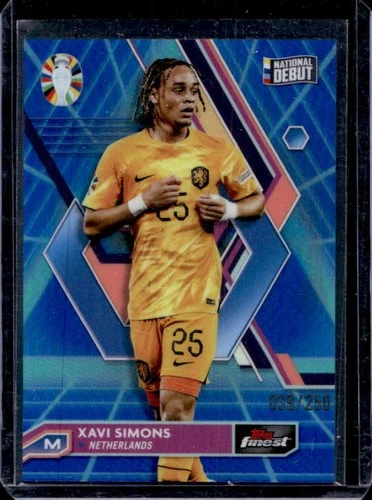Xavi Simons 2024 Panini Finest Blue/Aqua Vaporwave Refractor /250