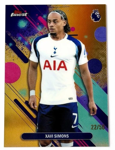 Xavi Simons 2026 Topps Finest Gold /50