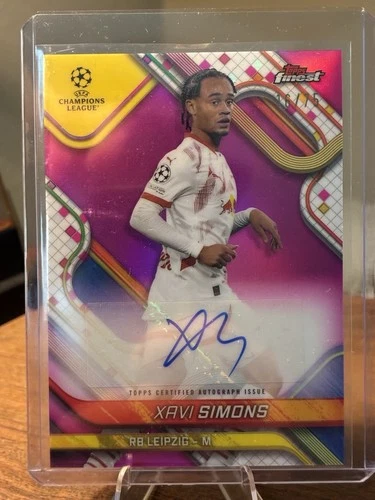 Xavi Simons 2024 Topps Finest Magenta /75