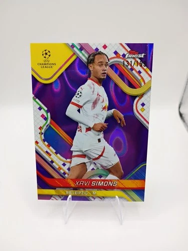 Xavi Simons 2024 Topps Finest Purple Lava