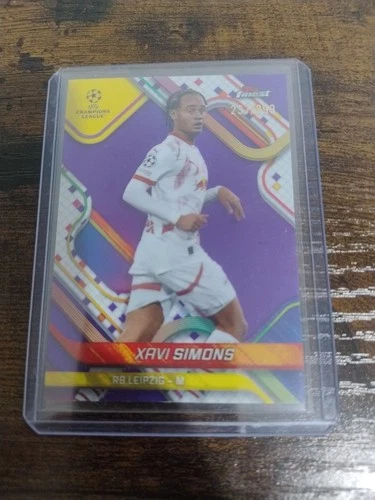 Xavi Simons 2025 Topps Finest Purple Refractor /299