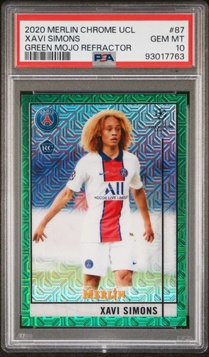 Xavi Simons 2020 Topps Merlin Chrome 56/99