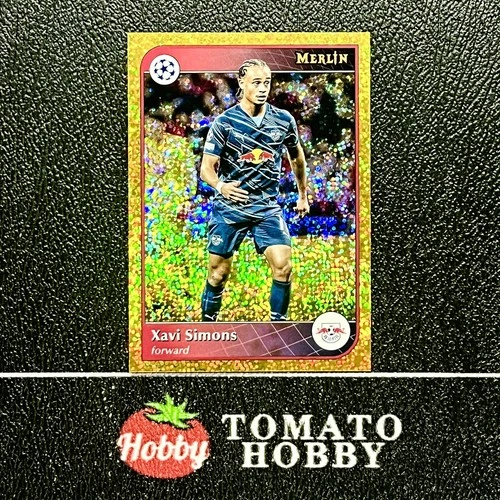 Xavi Simons 2024 Topps Merlin Chrome Gold Speckle Refractor /50