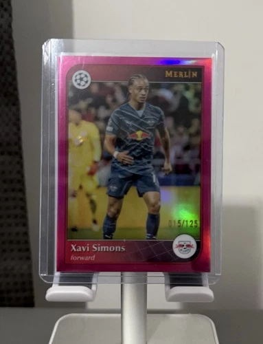 Xavi Simons 2024 Topps Merlin Chrome Magenta Refractor /125