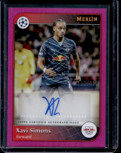 Xavi Simons 2024 Topps Merlin Chrome Pink Refractor /199