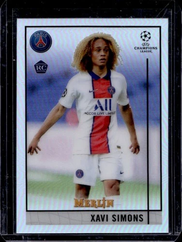 Xavi Simons 2020 Topps Merlin Chrome Refractor