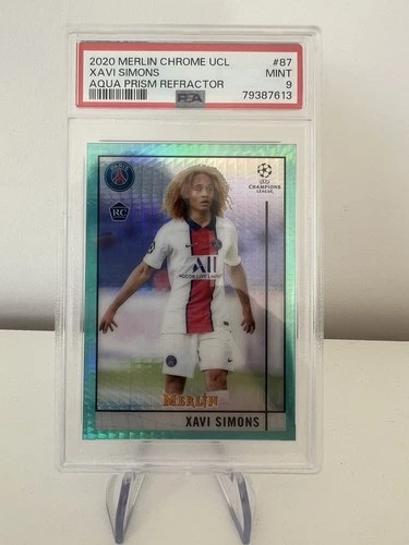Xavi Simons 2020 Topps Merlin Chrome SP Parallel