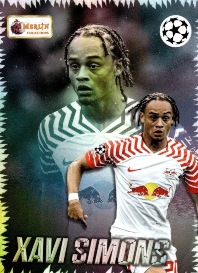 Xavi Simons 2023 Topps Merlin Heritage UEFA Club Competitions