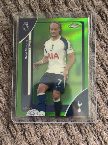 Xavi Simons 2026 Topps Premier League Chrome Green /99