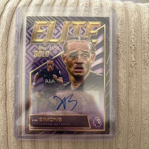Xavi Simons 2025 Topps Premier League Gold Gold /50