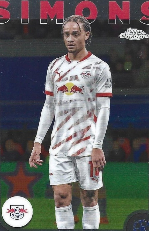 Xavi Simons 2024 Topps Chrome UEFA Club Competitions