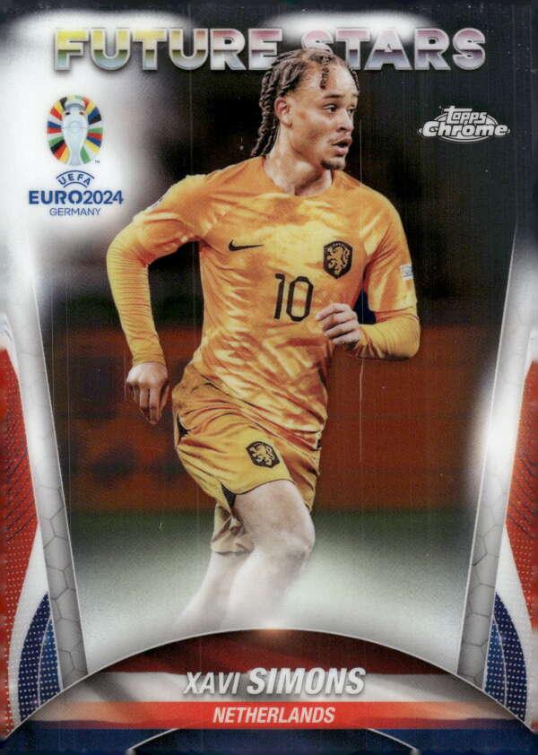 Xavi Simons 2024 Topps Chrome UEFA EURO