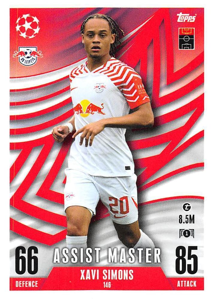Xavi Simons 2023 Topps Match Attax UEFA Club Competitions Extra