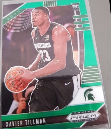 Xavier Tillman 2020 Panini Prizm Green