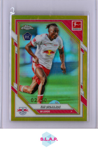 Yan Diomande 2025 Topps Chrome Bundesliga Gold /50
