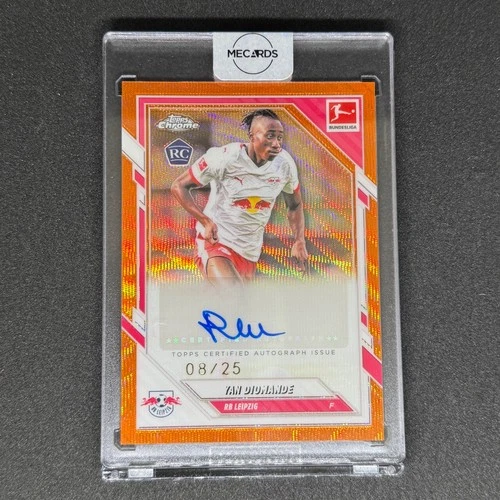 Yan Diomande 2025 Topps Chrome Bundesliga Orange /25