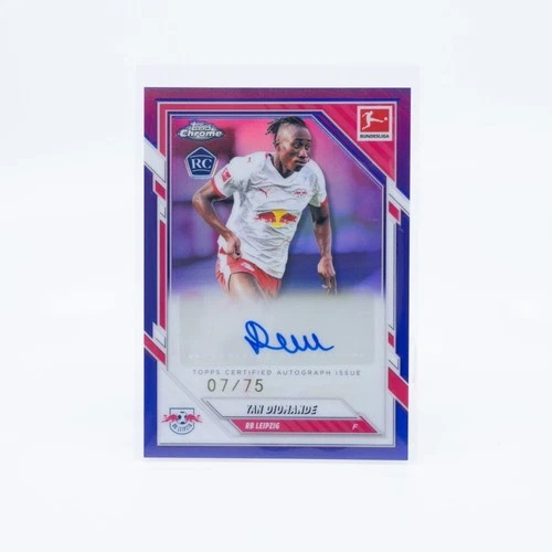 Yan Diomande 2025 Topps Chrome Bundesliga Purple /75