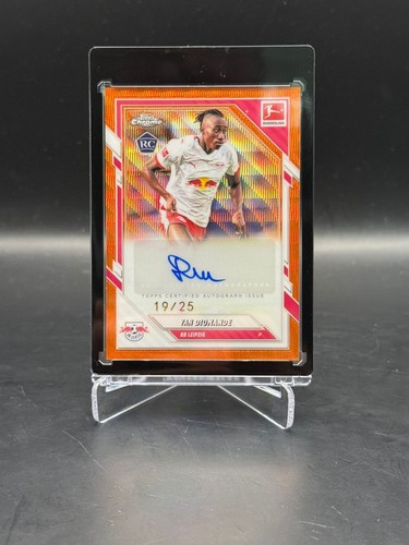 Yan Diomande 2025 Topps Chrome Orange Wave /25