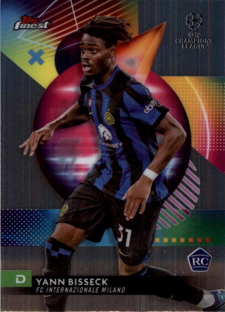 Yann Bisseck 2023 Topps Finest UEFA Club Competitions