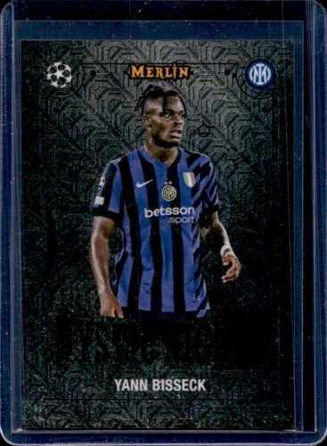 Yann Bisseck 2024 Topps Merlin Chrome UCC Black Refractor /10