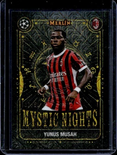 Yann Bisseck 2024 Topps Merlin Chrome UCC Gold Refractor /50